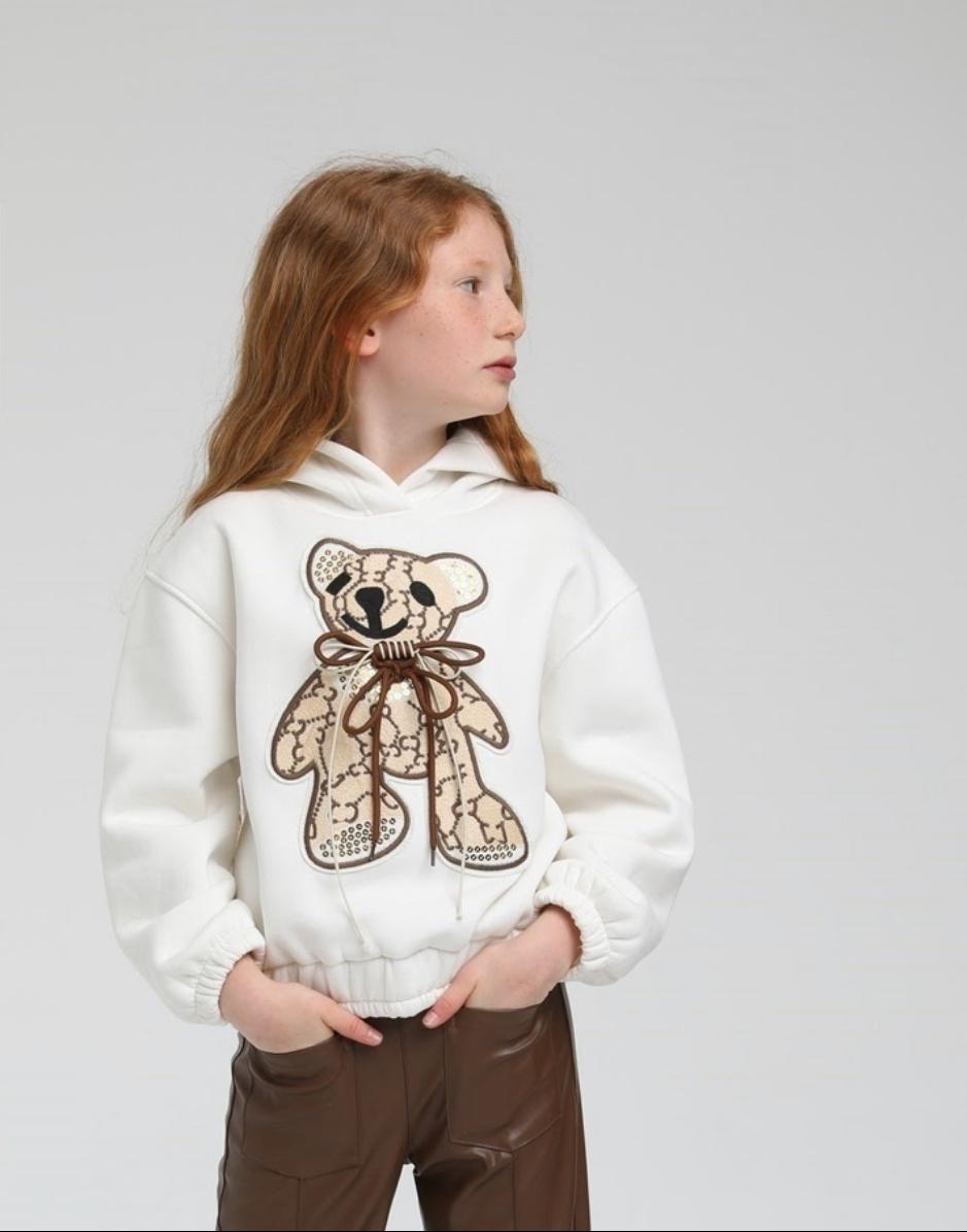 Bear White Sweatshirt
