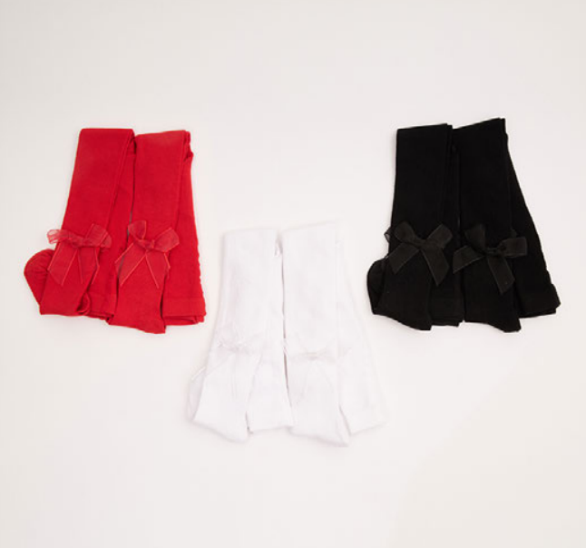 Red Bow Tights