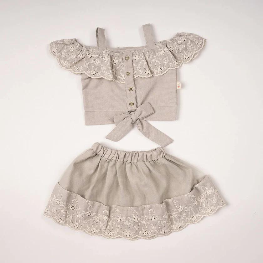Lilax Skirt Crop Top
