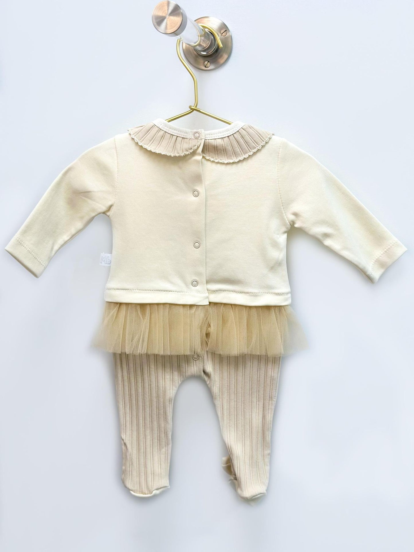 Cream Bunny Romper with Headband