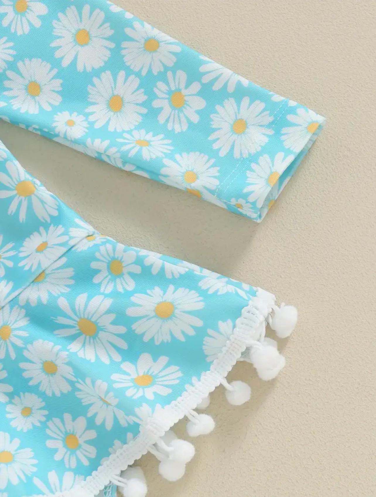 Girls Daisy Sun Protective Swimwear