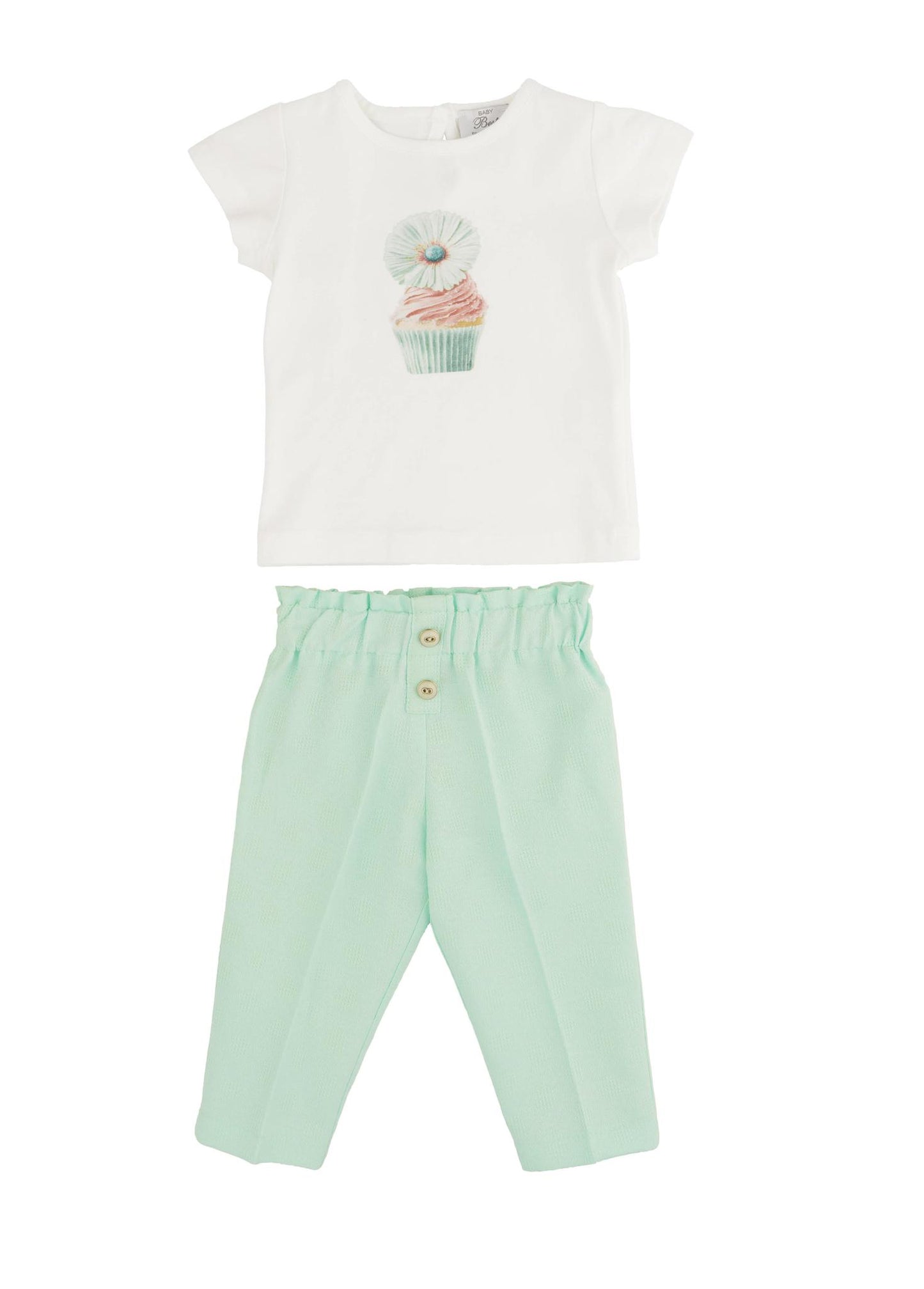 Mint\pink Cupcake 2 Piece Set