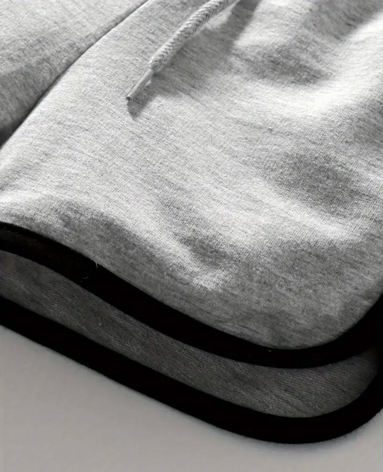 Boys Grey Cotton Sport Shorts