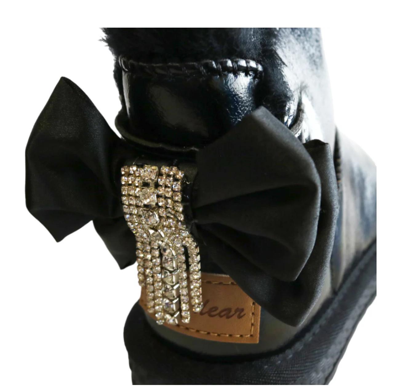 Black Bow Boots