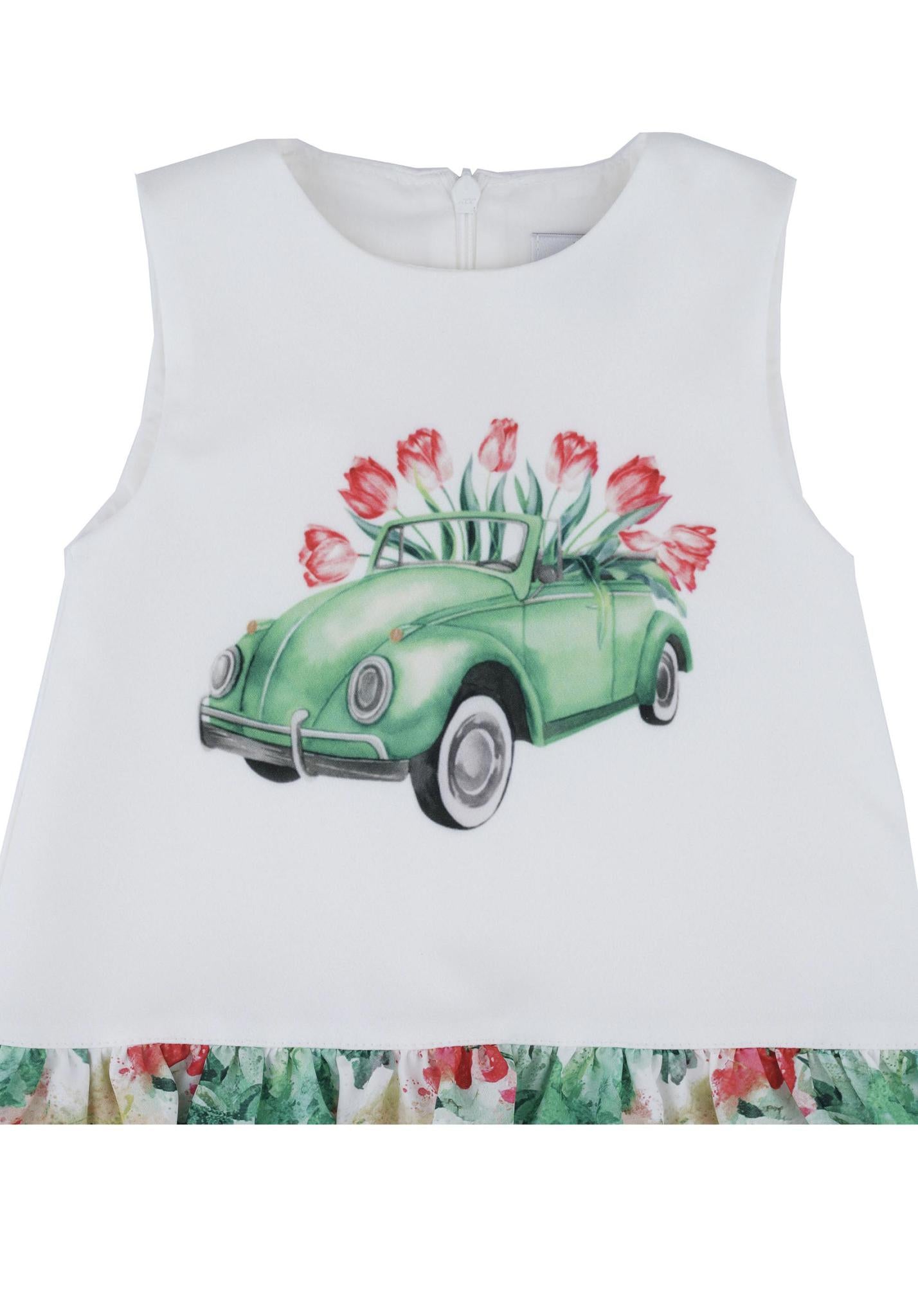 Flower car dress