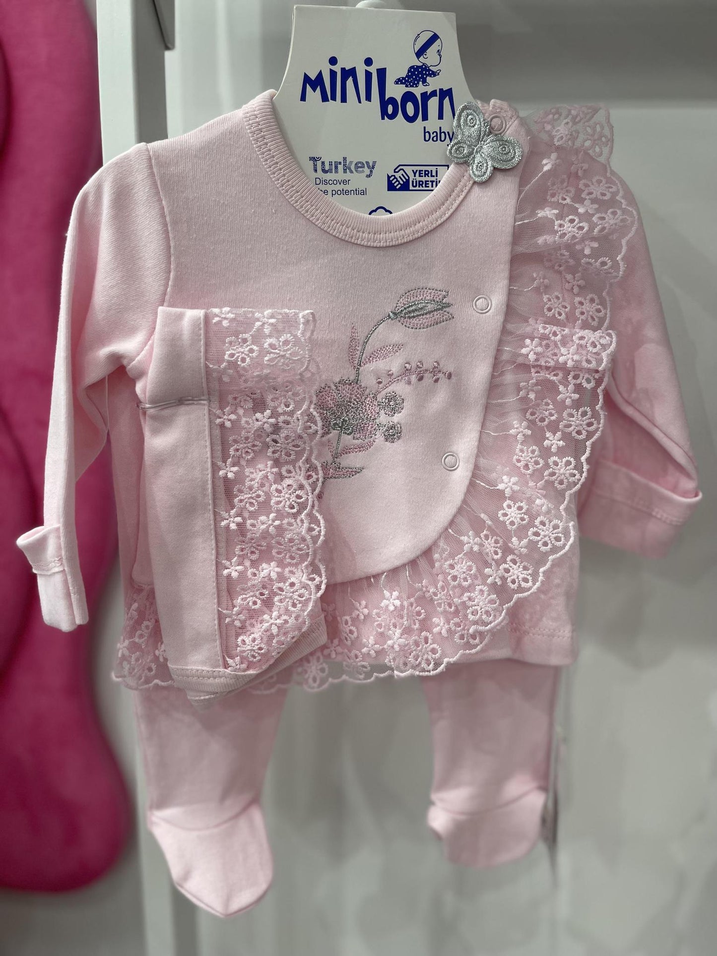 Baby Girl Pink Butterfly 5 Piece Set