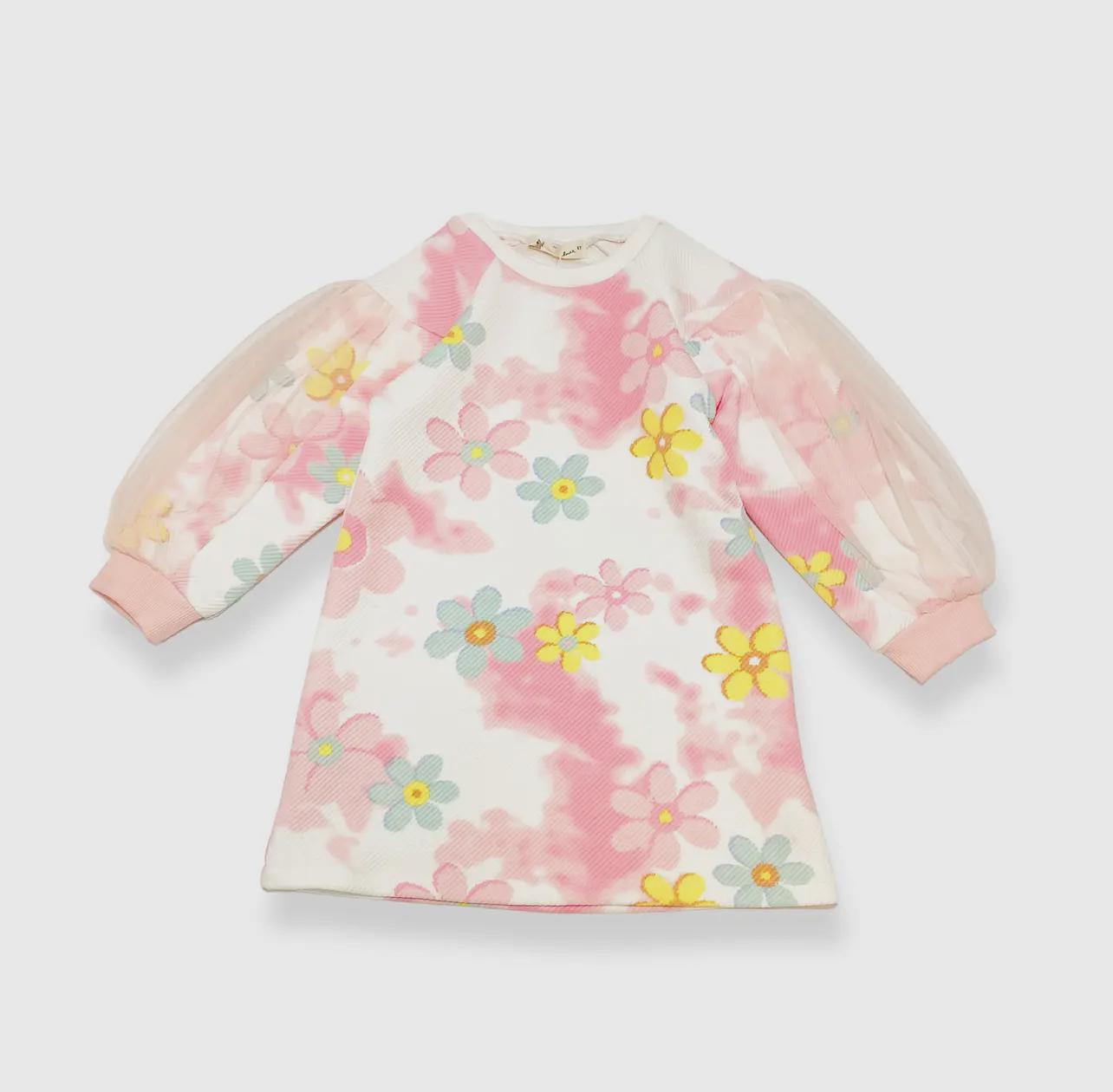 Floral Cloud Dye Sweat Dress