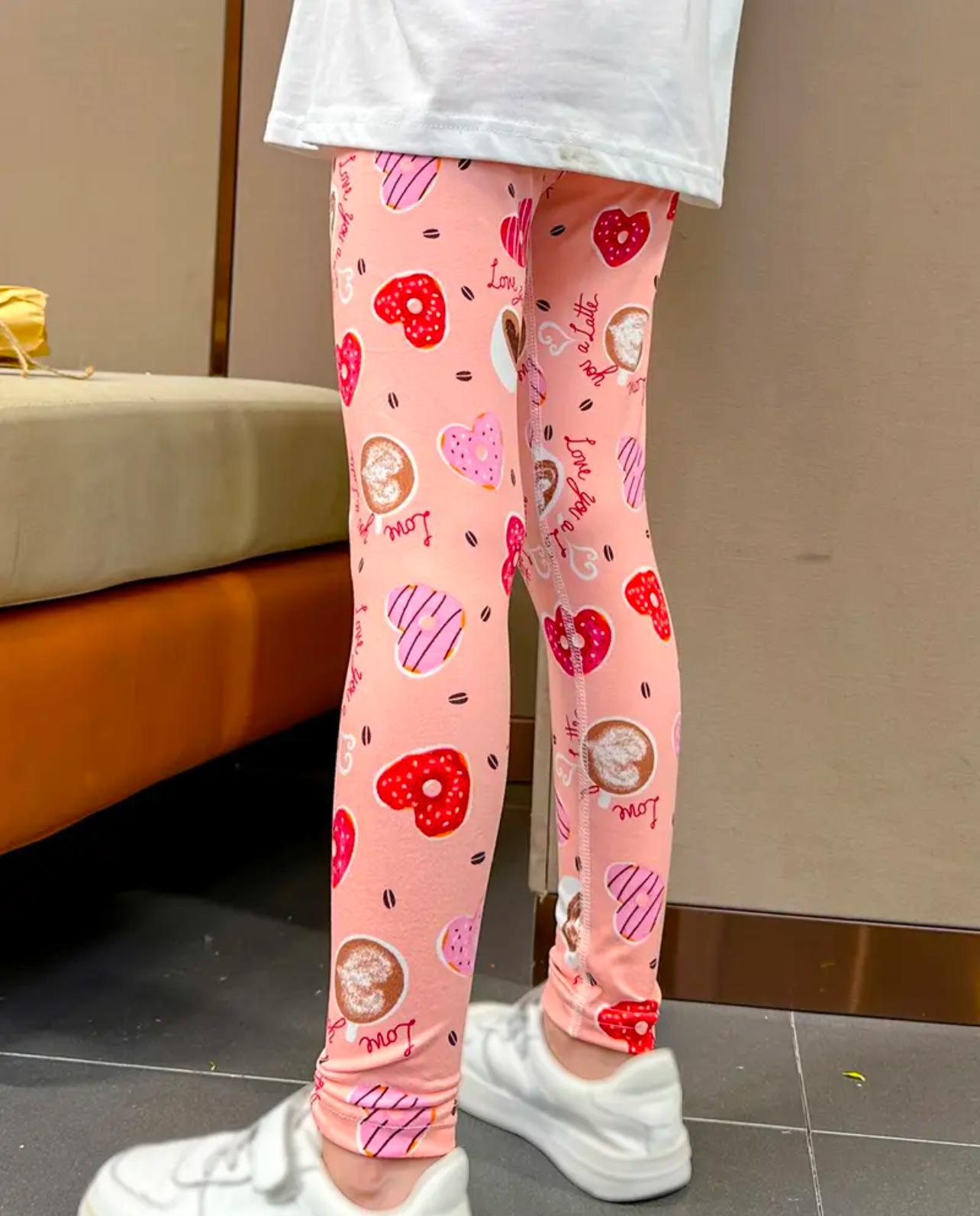 Pink Love You a Latte Soft Leggings