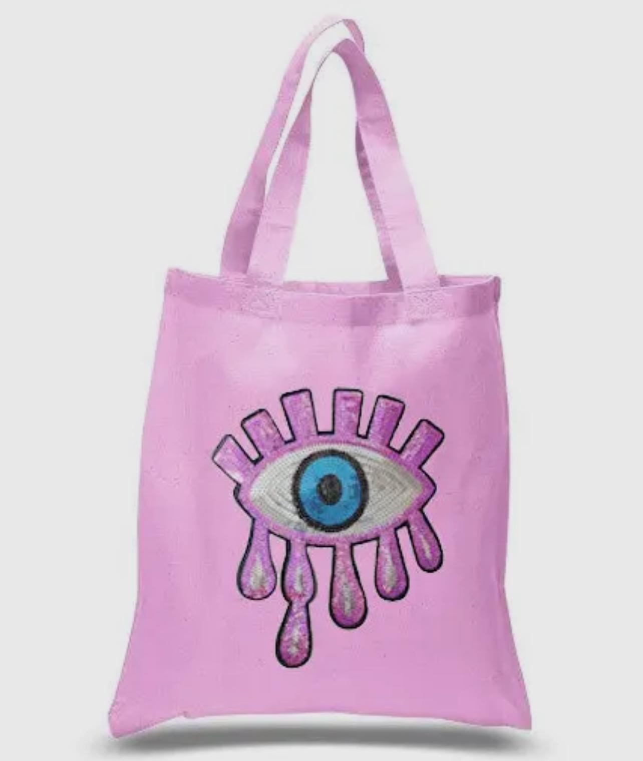 Pink Evil Eye Bag