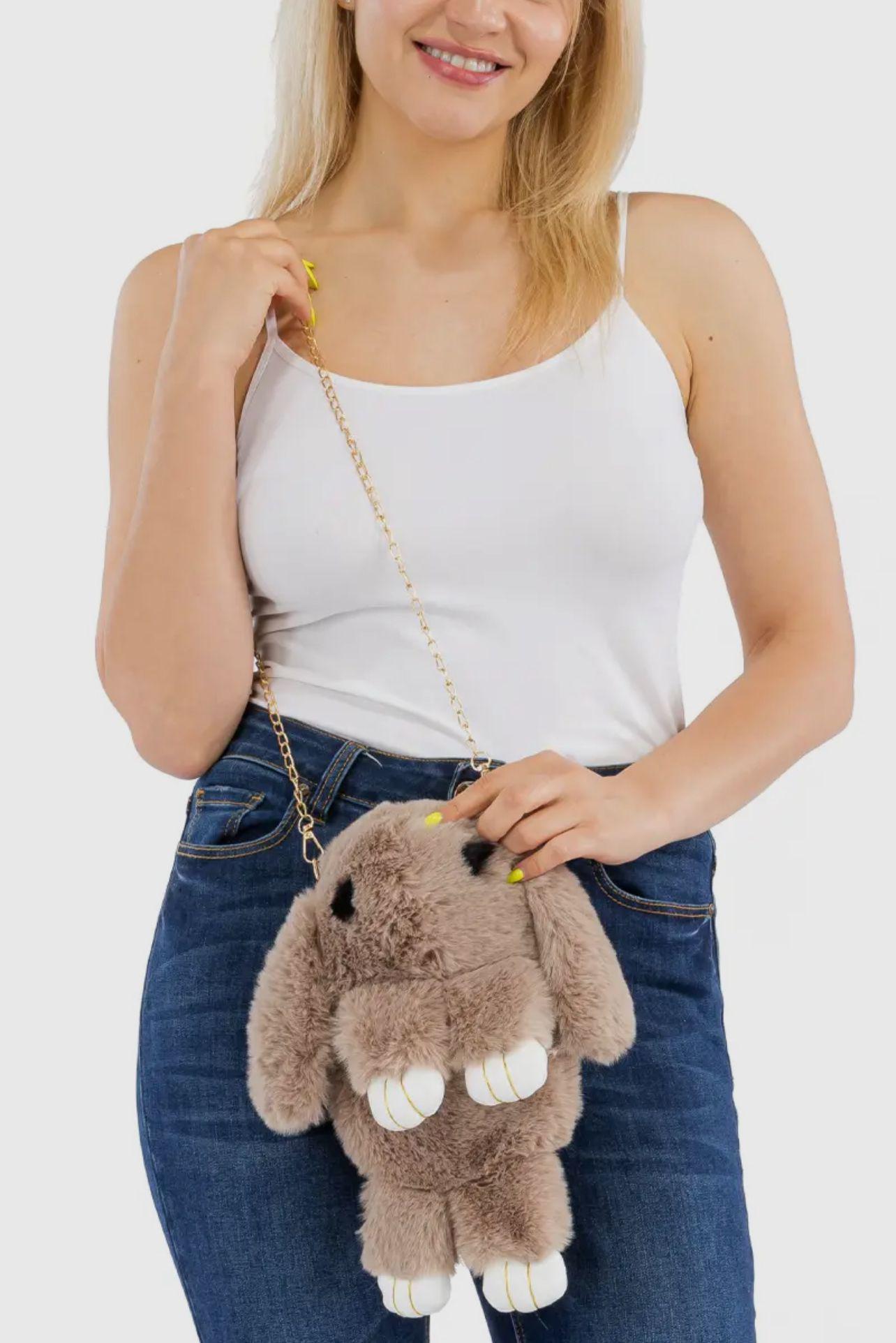 Brown Cute Bunny Backpack