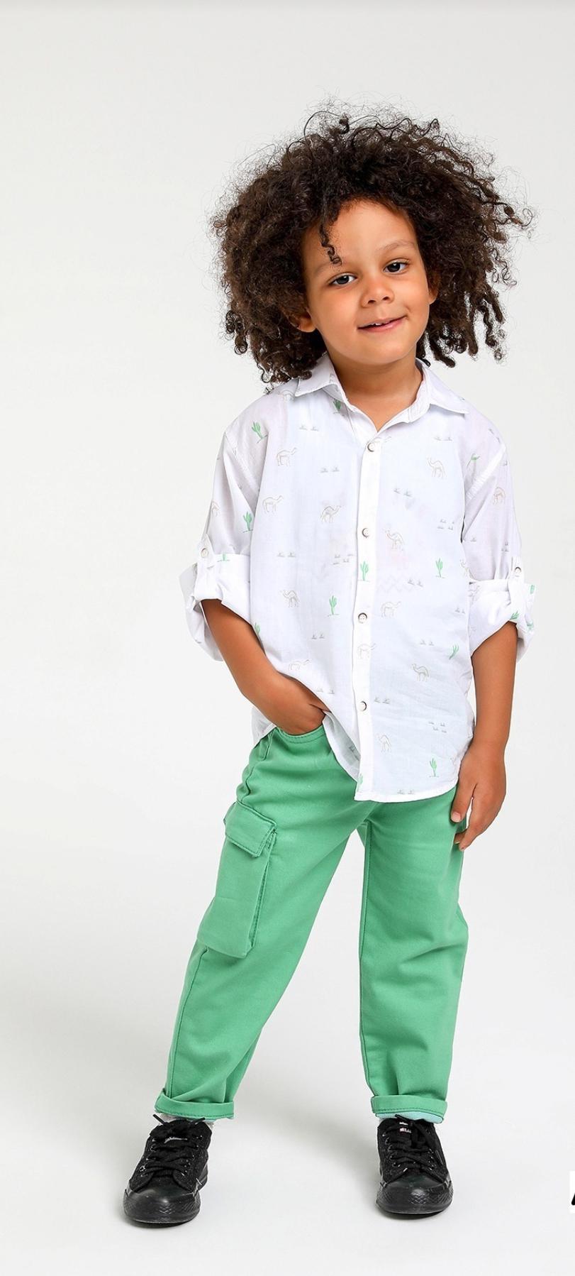 White Shirts With Palms