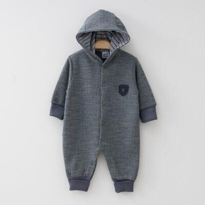 Grey Hooded Romper
