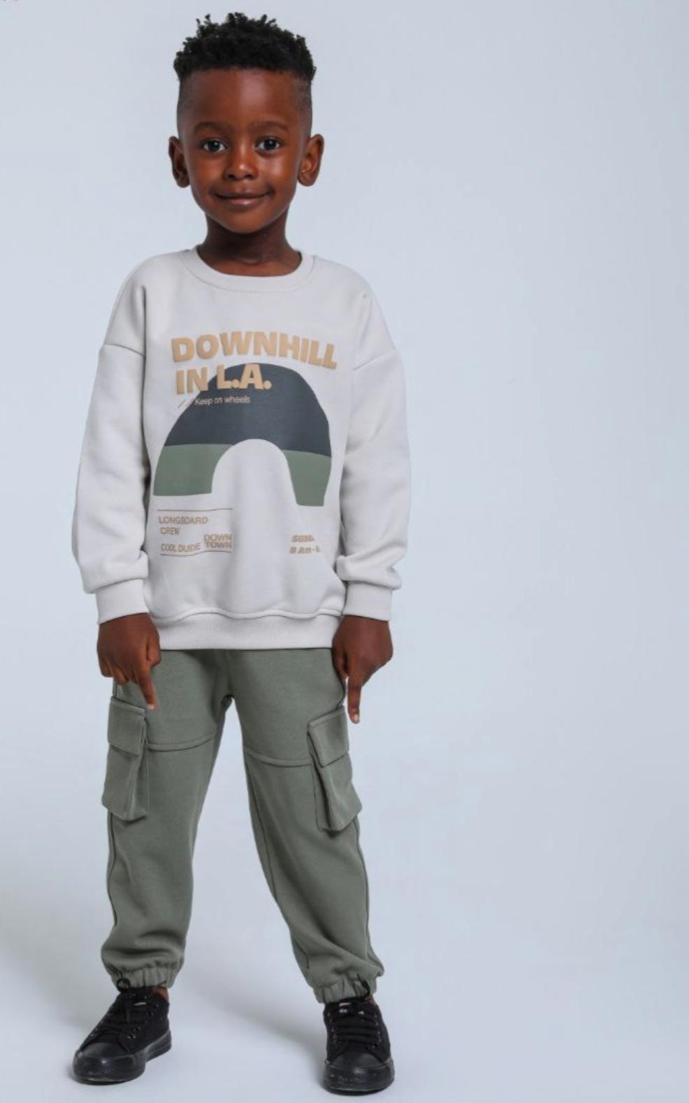 Khaki Jogger Cargo Pants