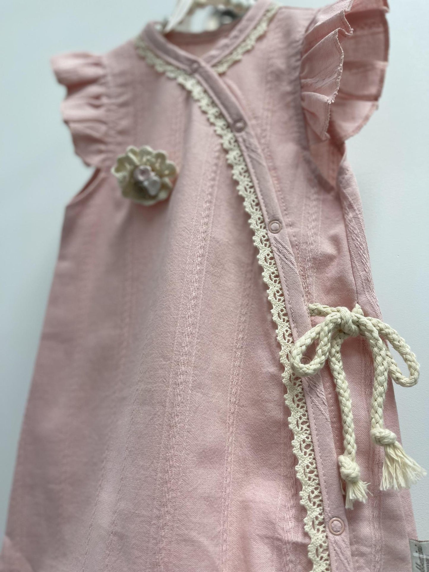 Cotton Pink Dusty Rose Romper