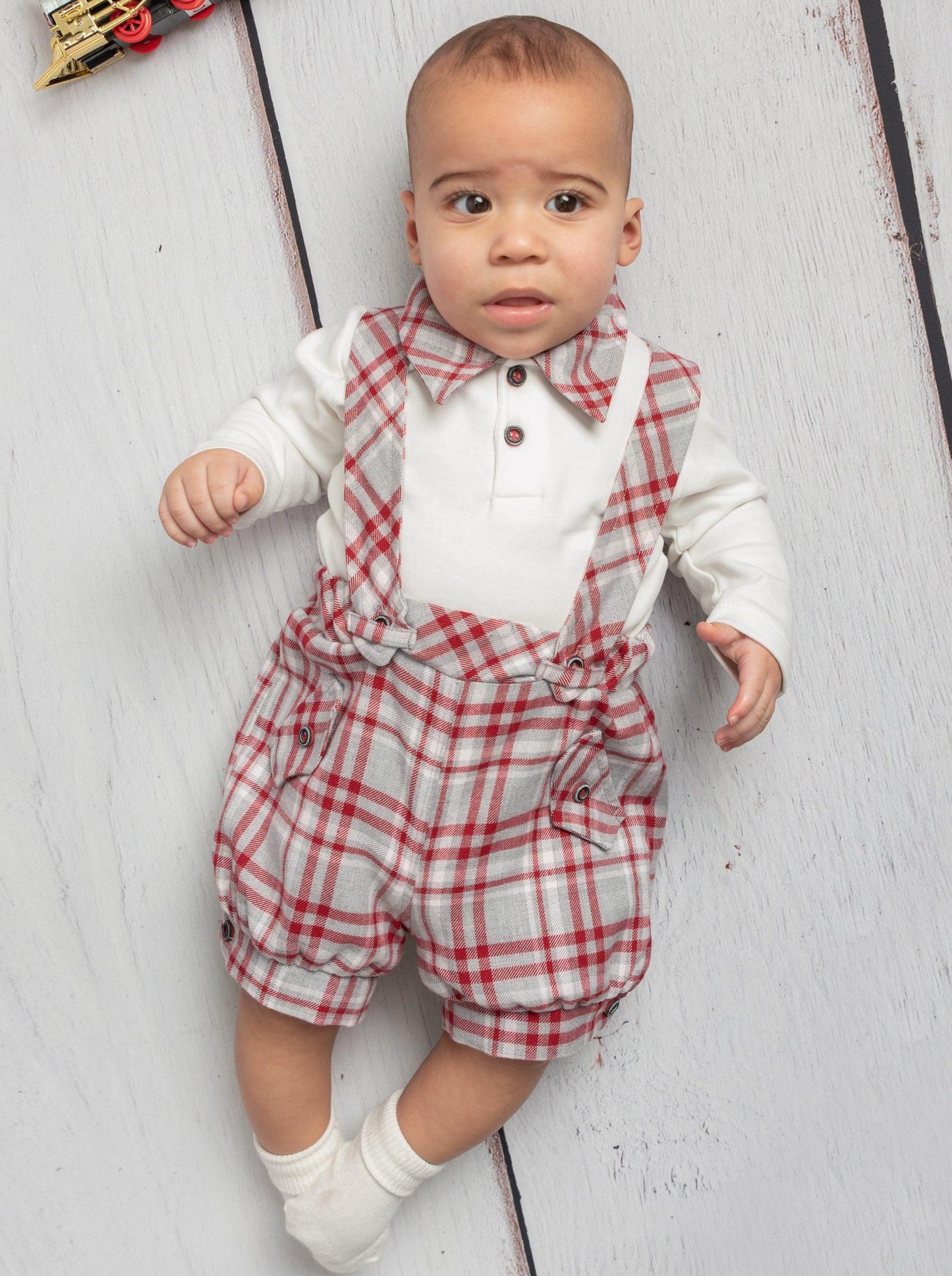 Caramelo 2 Piece Romper with short overall