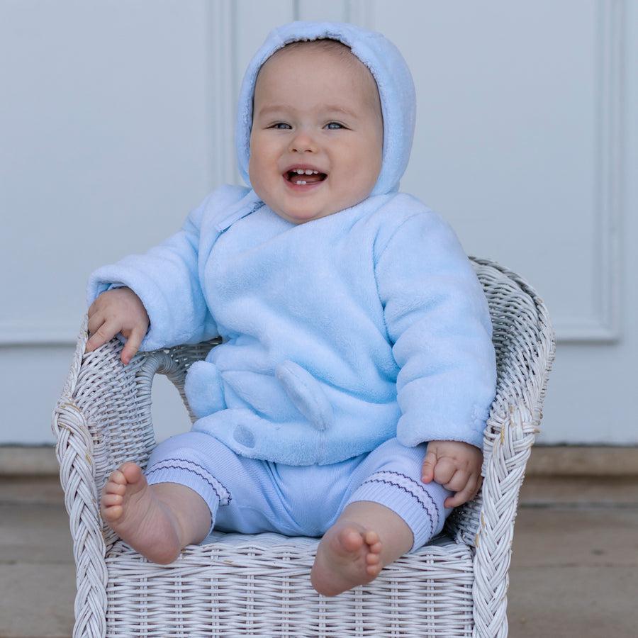 Blue Bear Zip Up Hooded Jacket