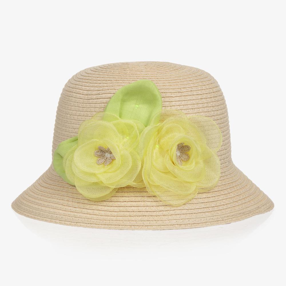 Bucket Hat With Yellow Flower