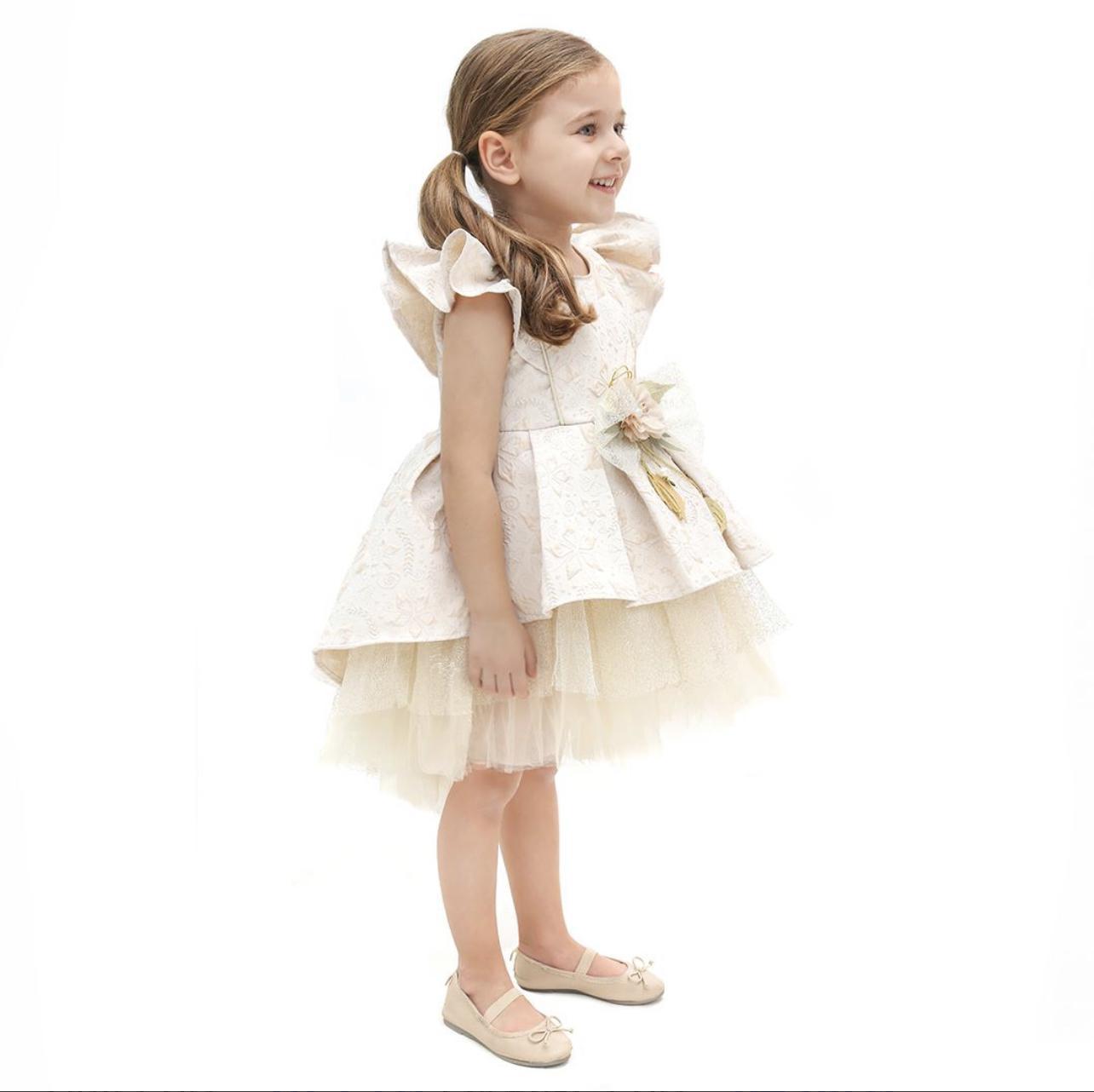 Lilax Eliana Dress Powder