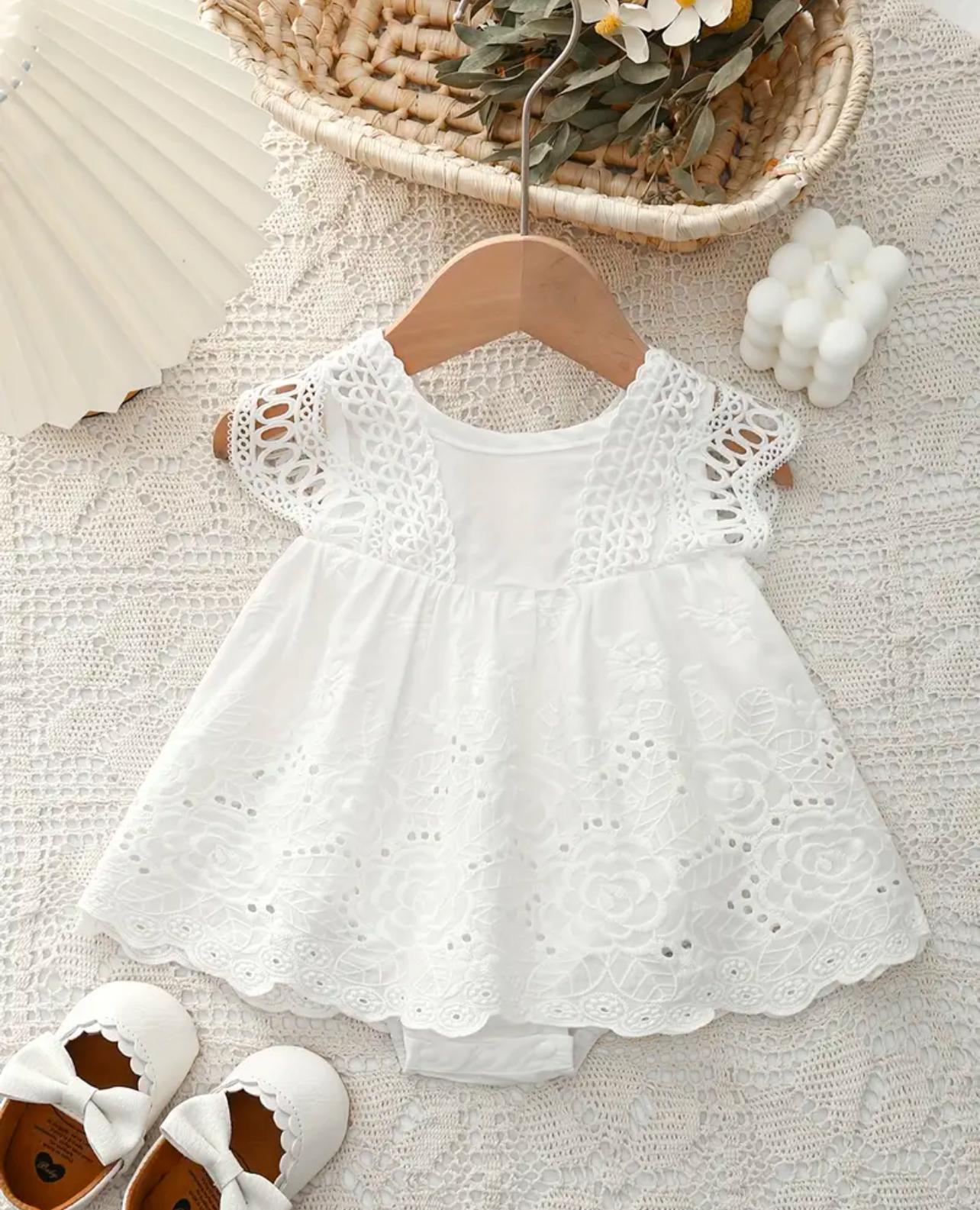 Baby Girls white Lace Dress