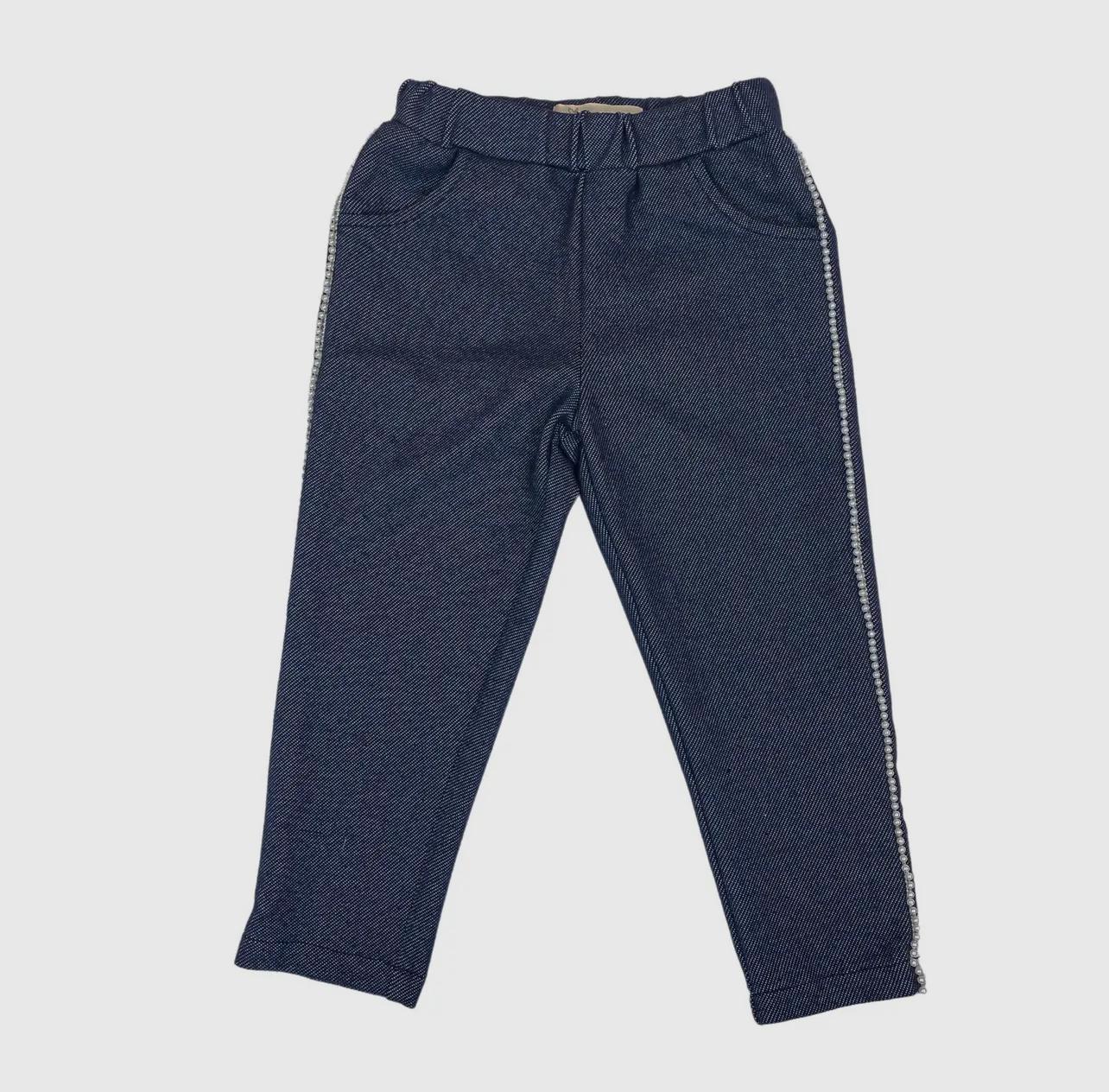 2 in 1 Bowtie Denim Top + Denim Pants
