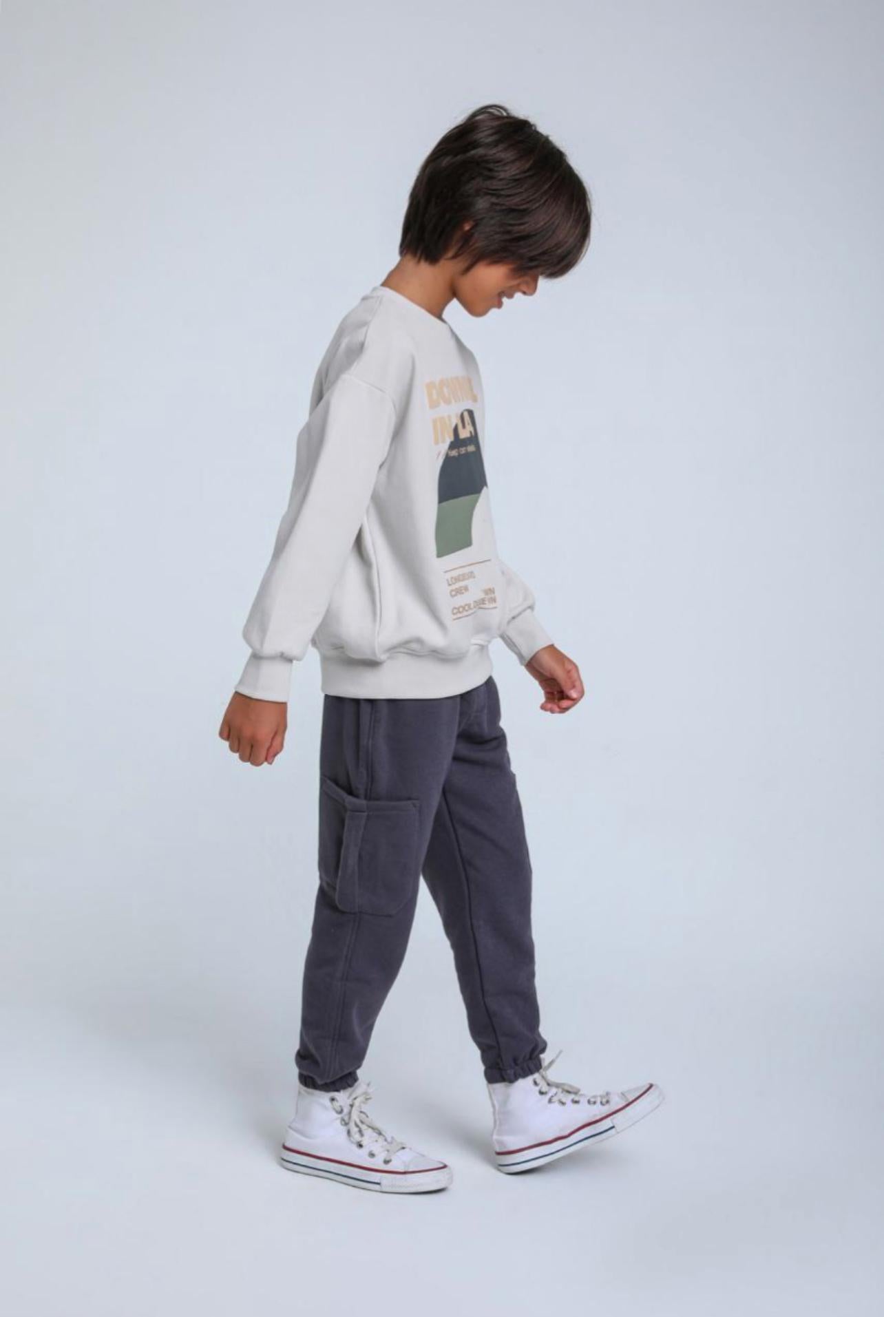 Brushed Grey Joggers