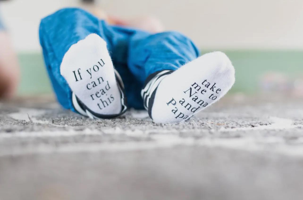 Take me to Nana's and Papa's Socks