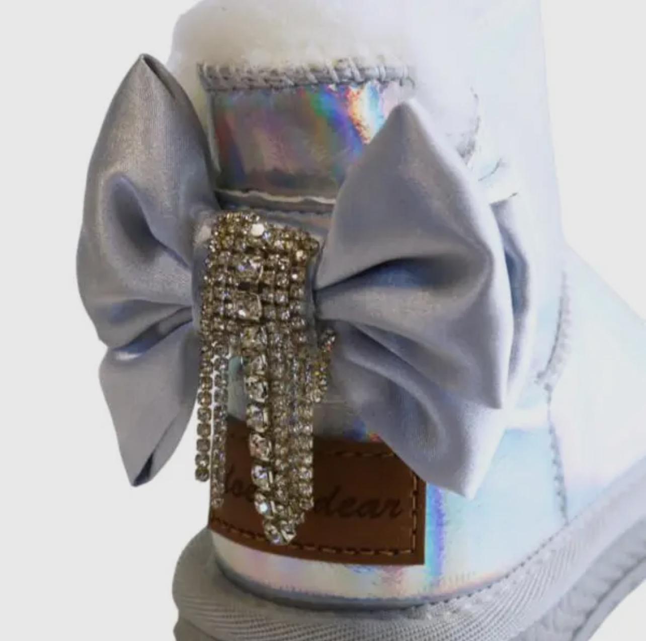 Silver Bow Boots