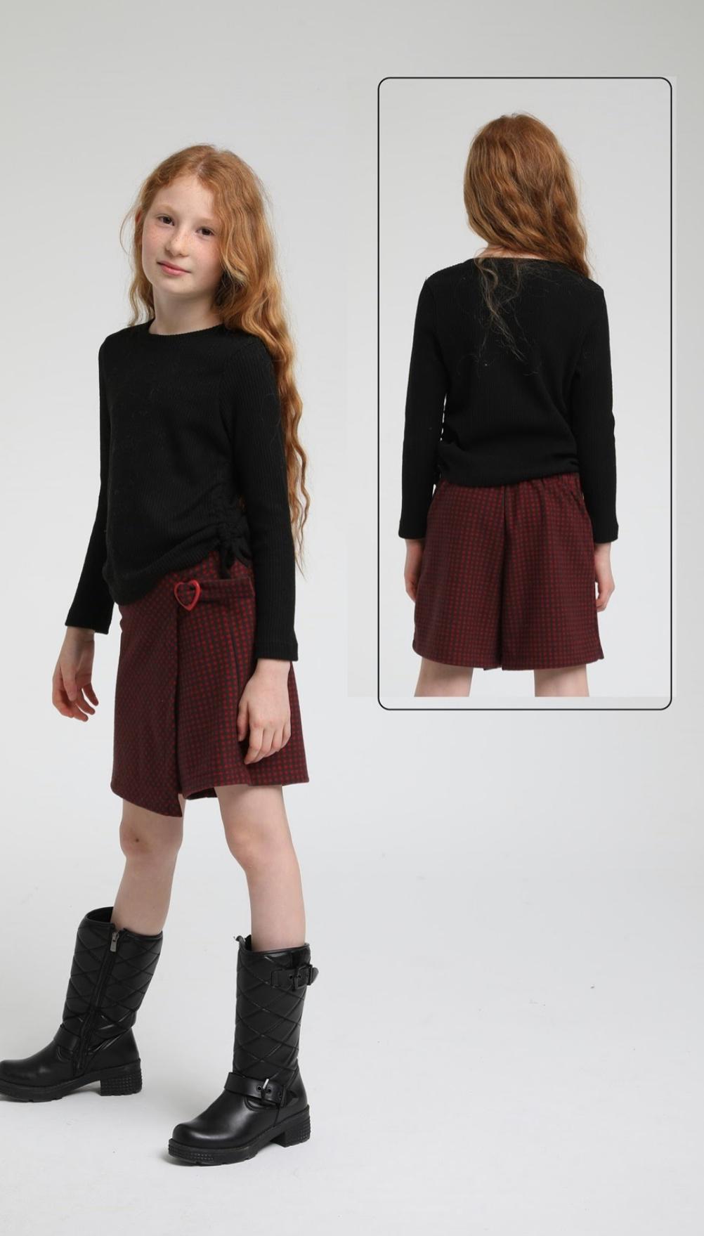 Red Checker Skort