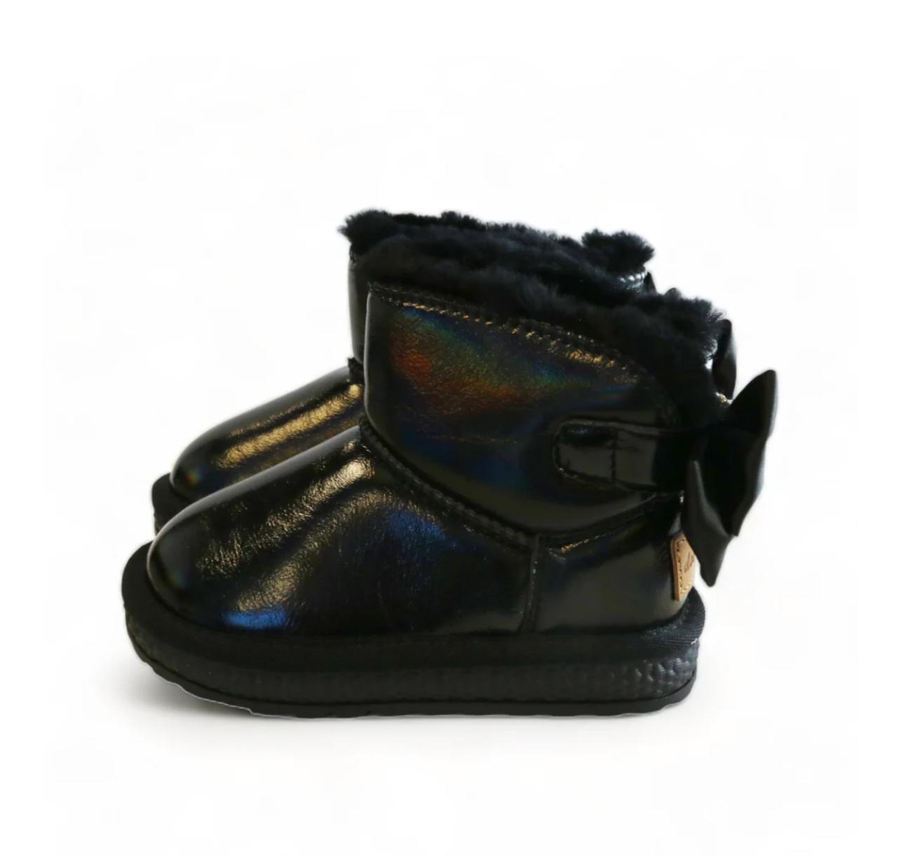 Black Bow Boots