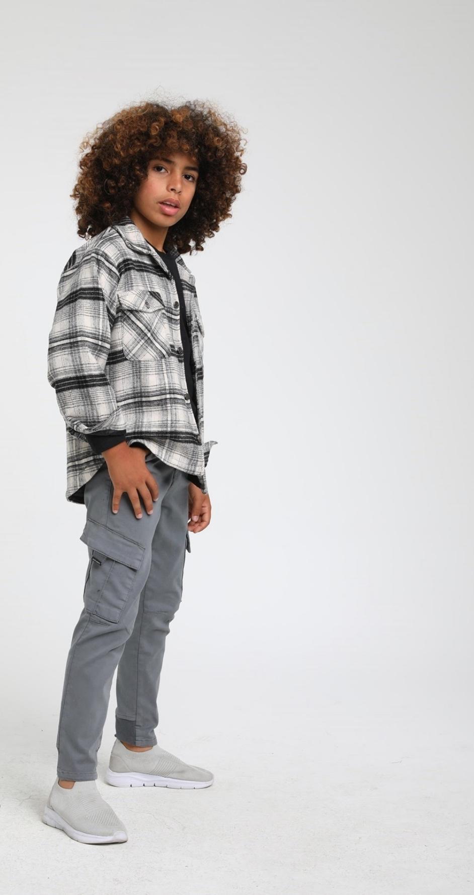 Boys Grey Overshirt