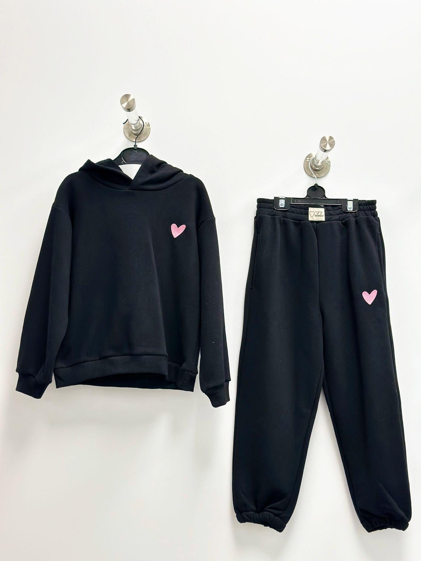 Best Black Heart Sweatsuit