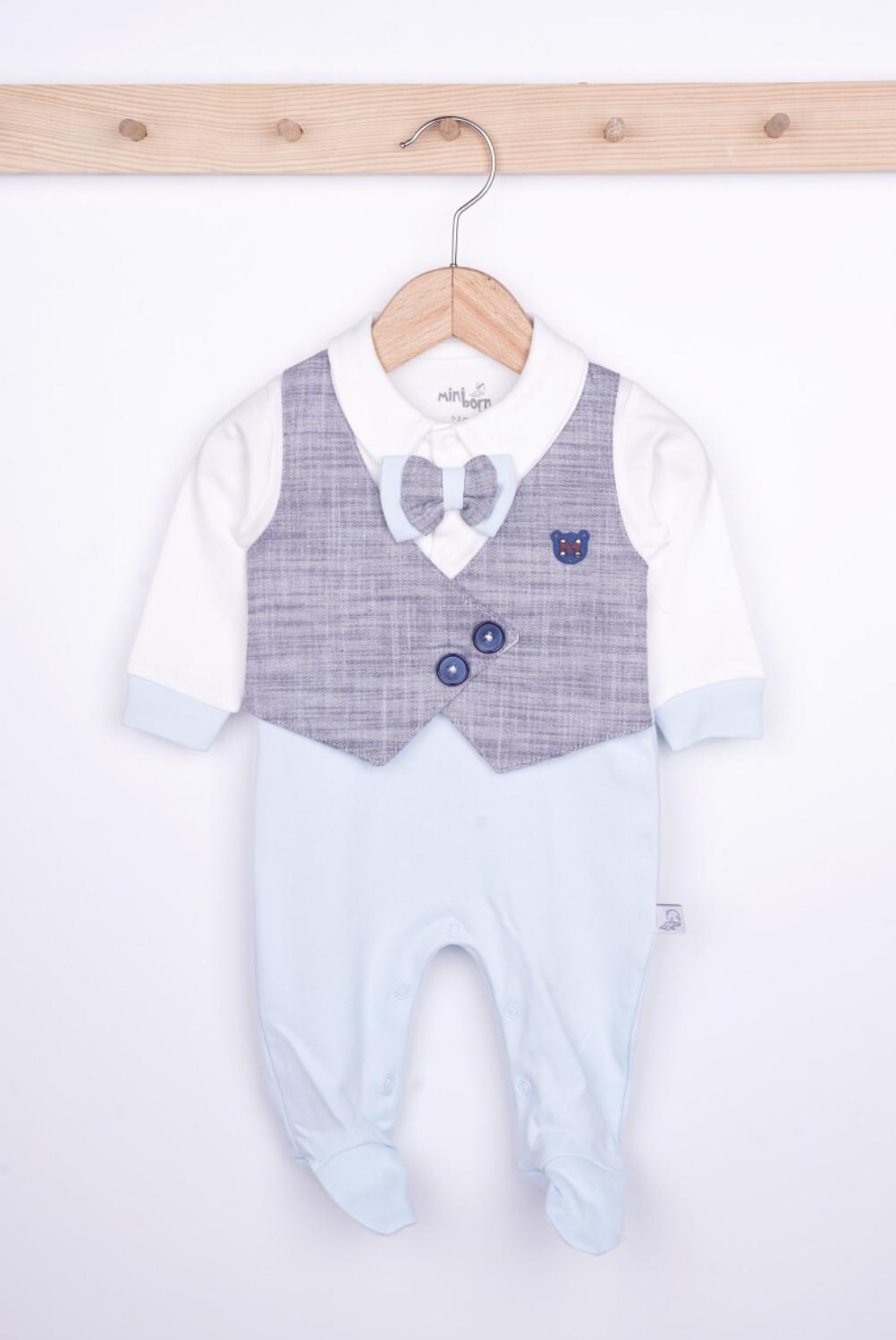 Miniborn Vest Bowtie Romper