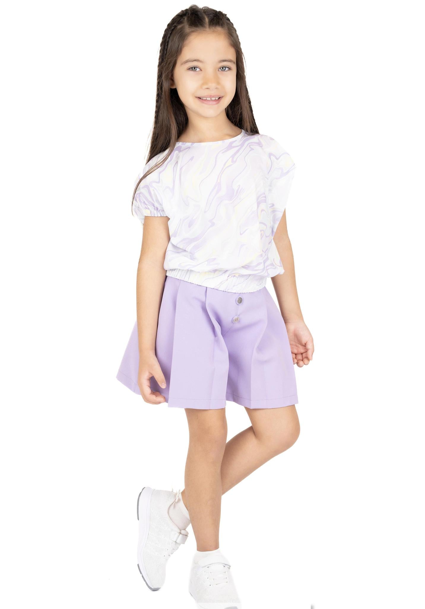 Lilac Skort Buttons