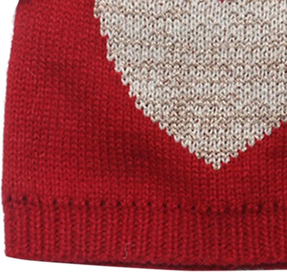 Heart Pom Pom Hat