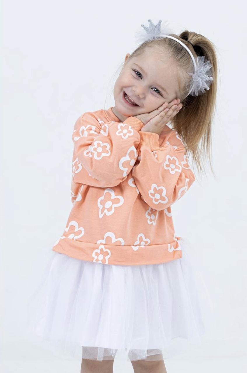 Orange Flower Tutu