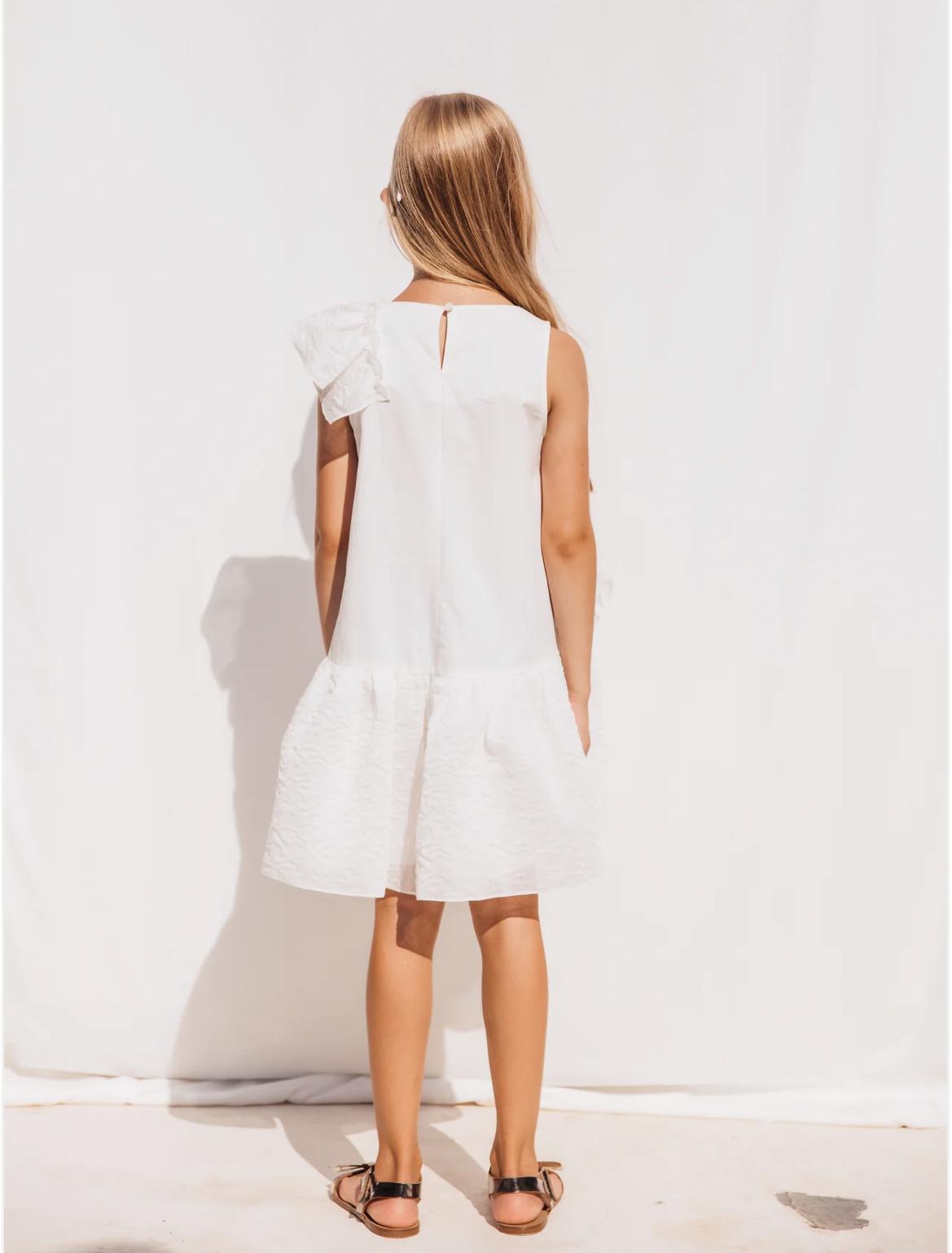 Sheshe Offwhite Ruffle Dress