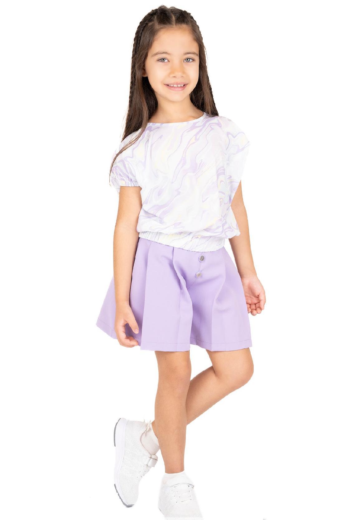 Lilac Skort Buttons