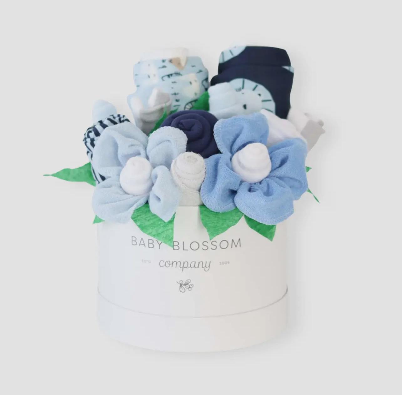 Baby Boy Gift Basket Newborn Box - Little Boy Blue