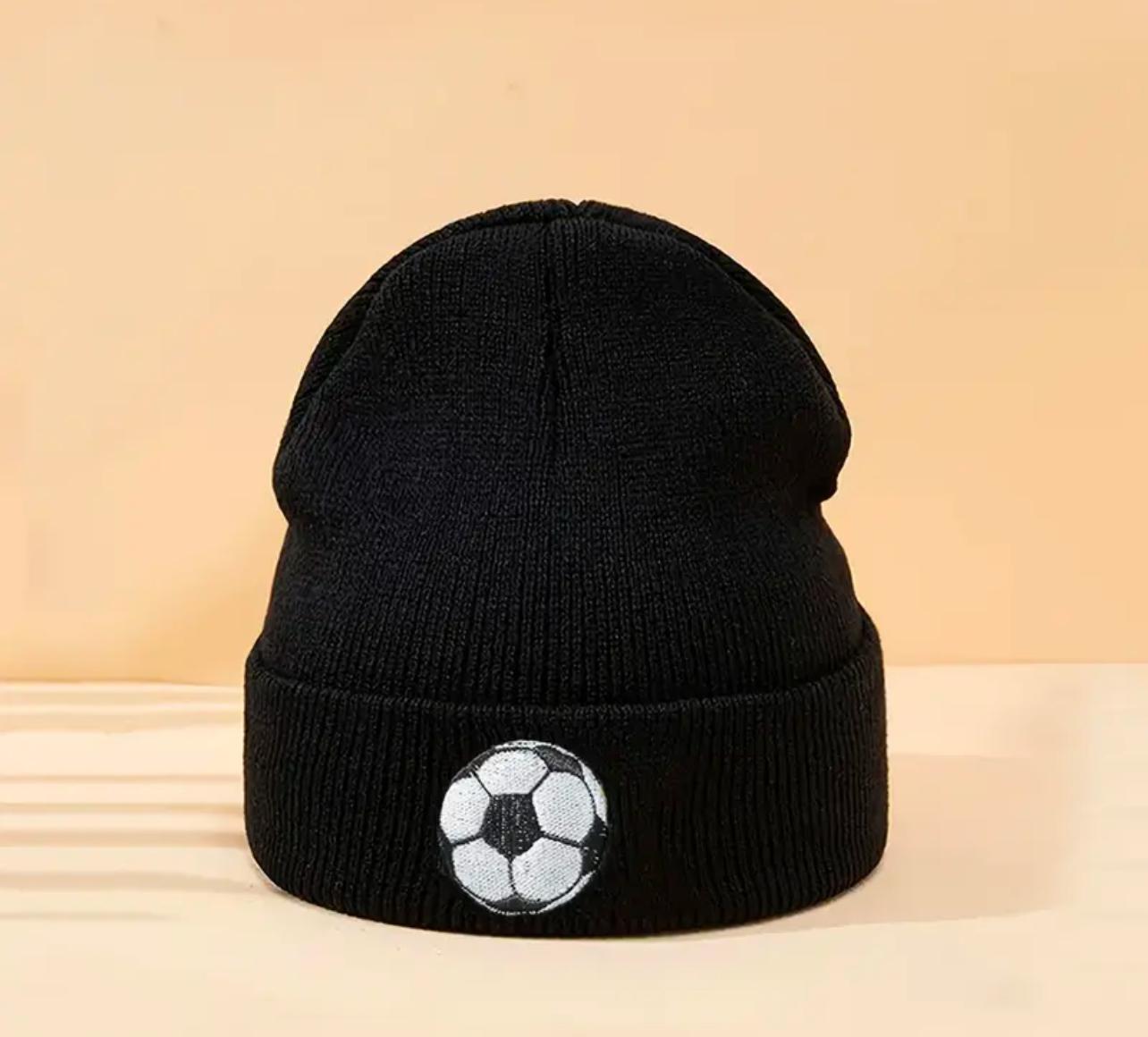 Unisex Soccer Pattern Beanie
