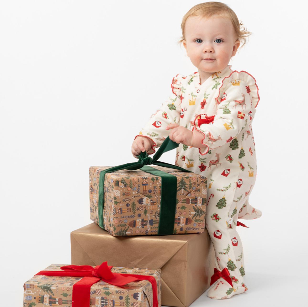 Ivory Santa Christmas Pj with hat
