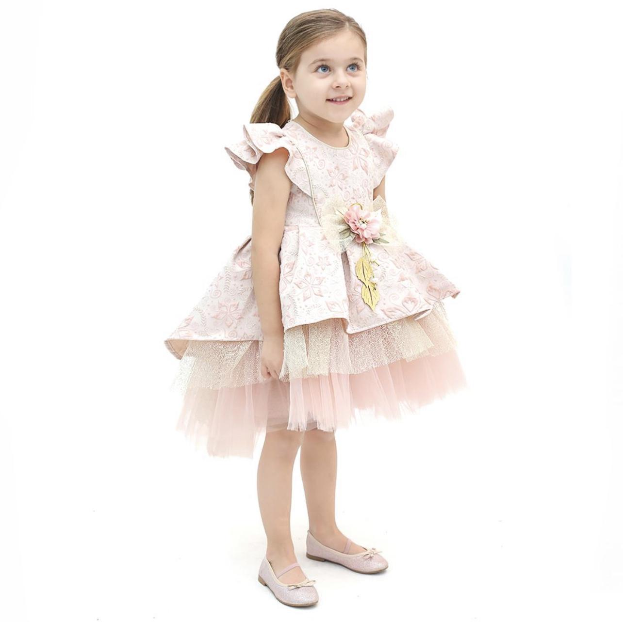 Lilax Eliana Dress Powder