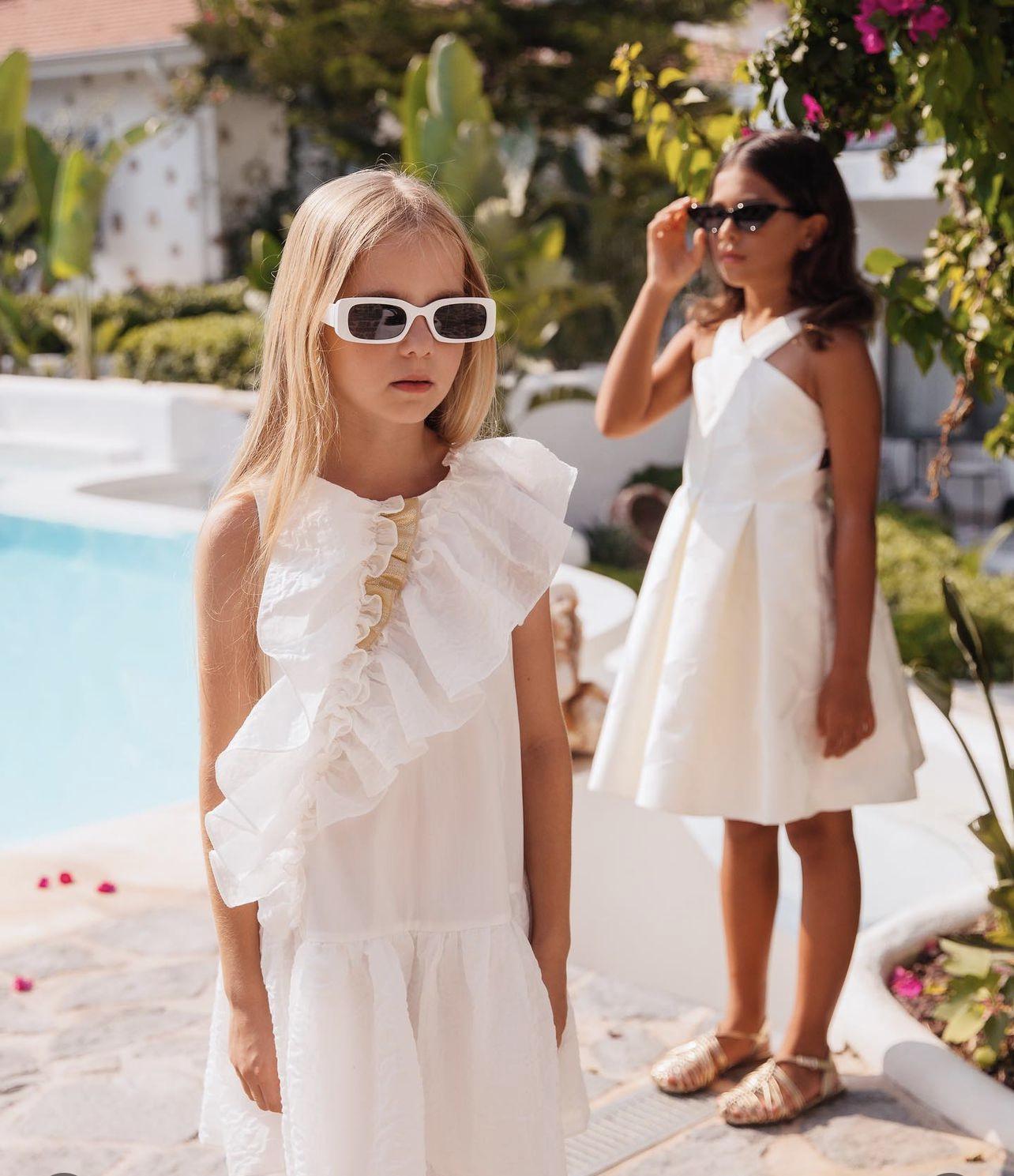 Sheshe Offwhite Ruffle Dress
