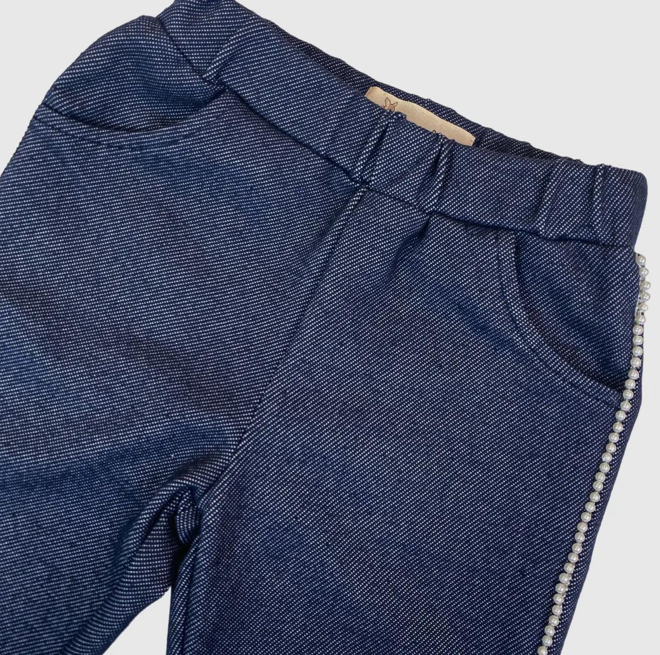 2 in 1 Bowtie Denim Top + Denim Pants