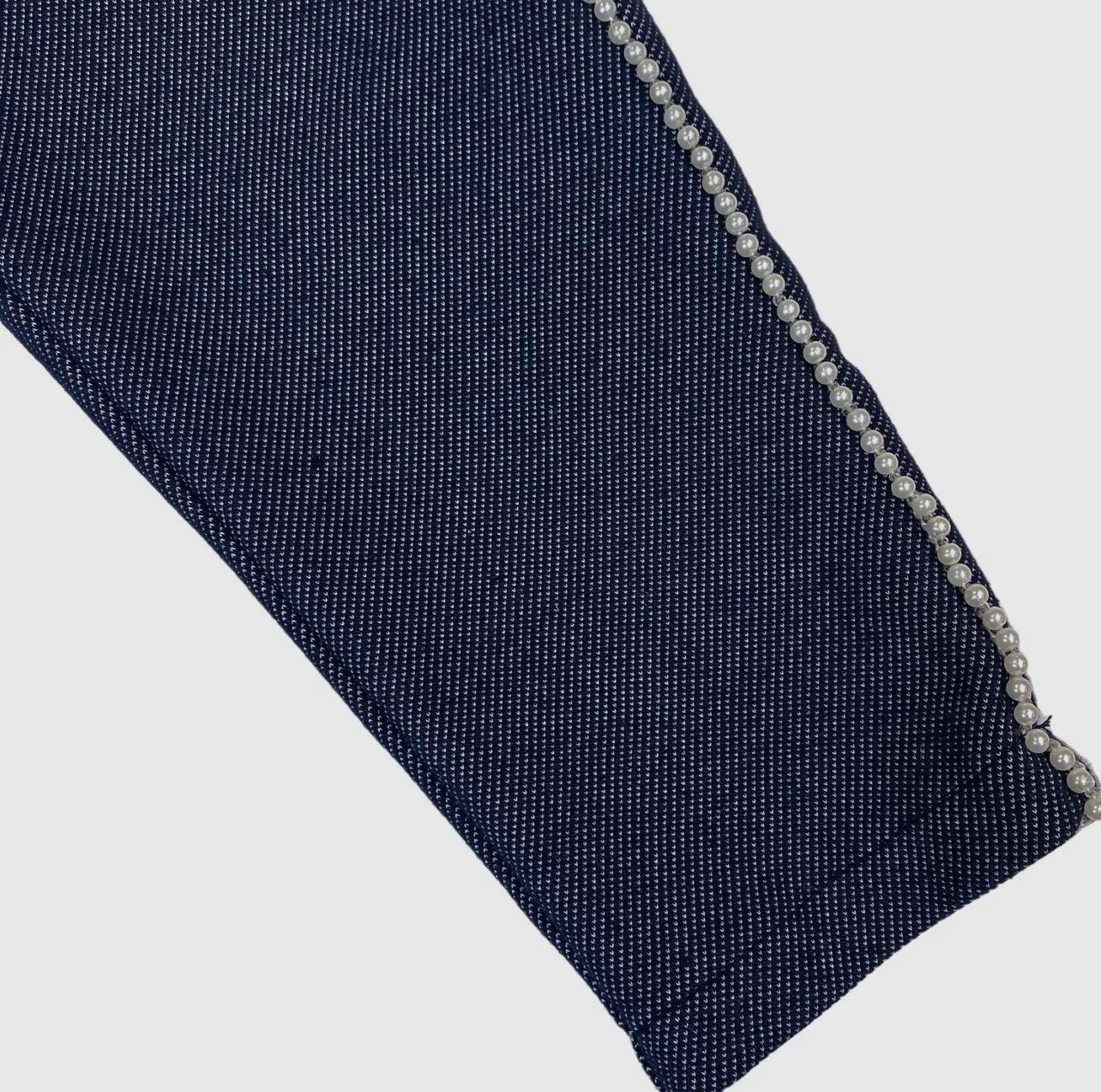 2 in 1 Bowtie Denim Top + Denim Pants