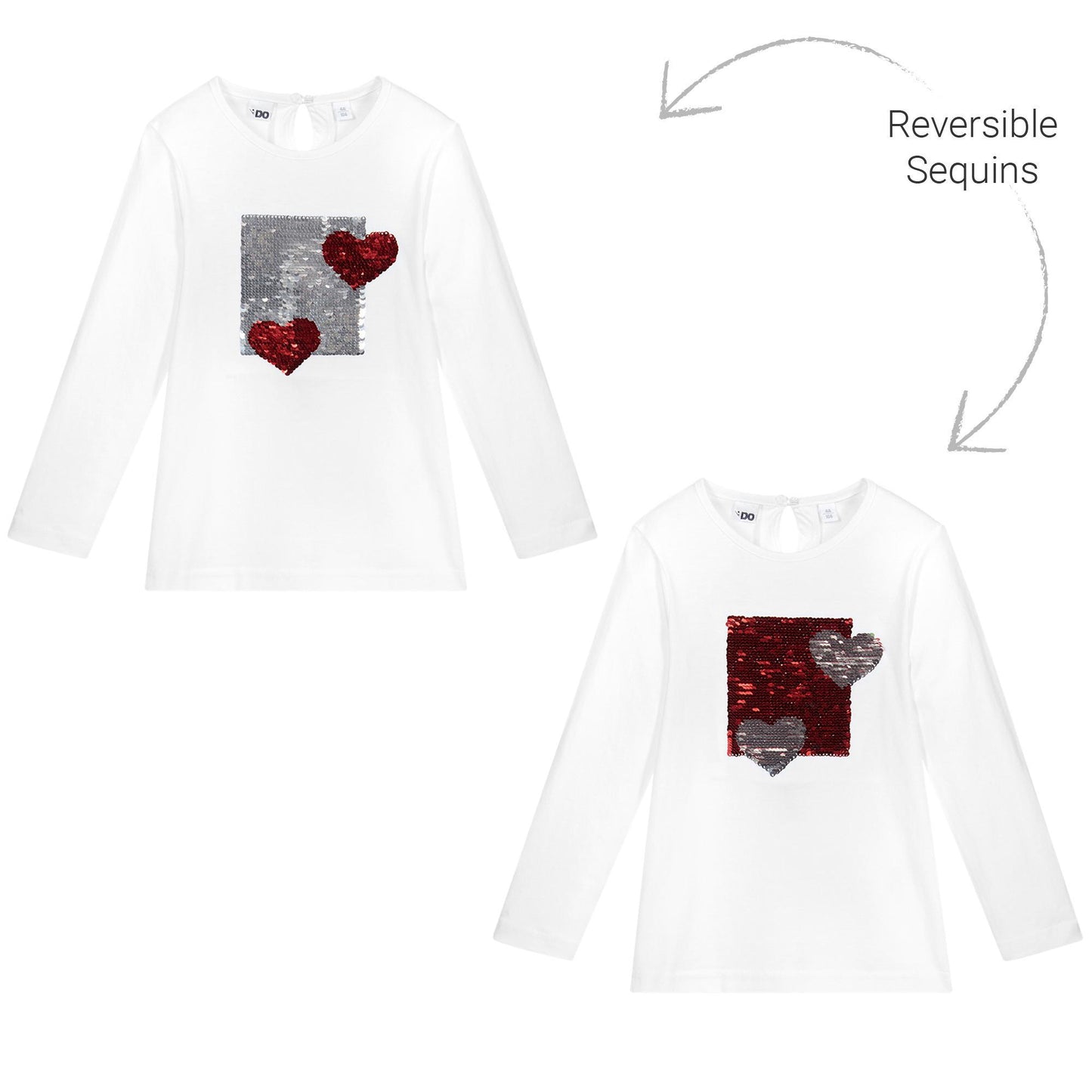 Sequin Heart Tshirt