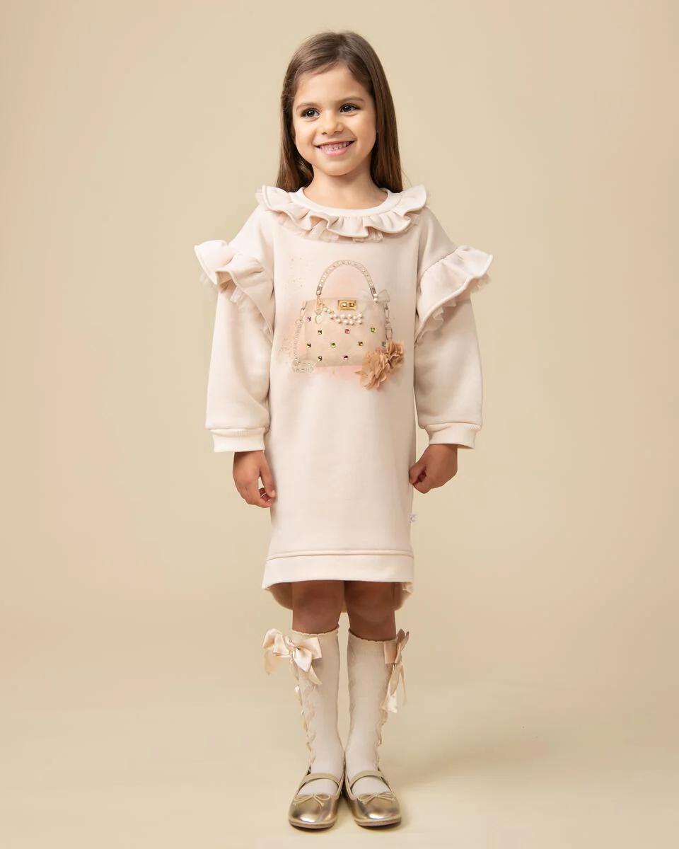 Girls Handbag Sweatshirt Dress