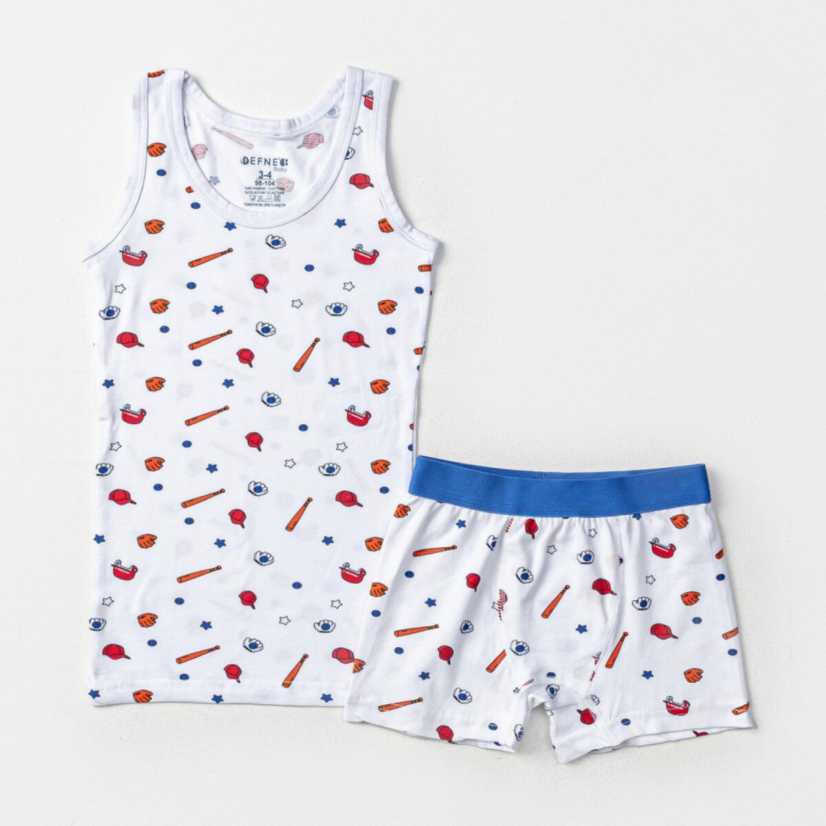 2 Piece Undershirt and Boxer Set
