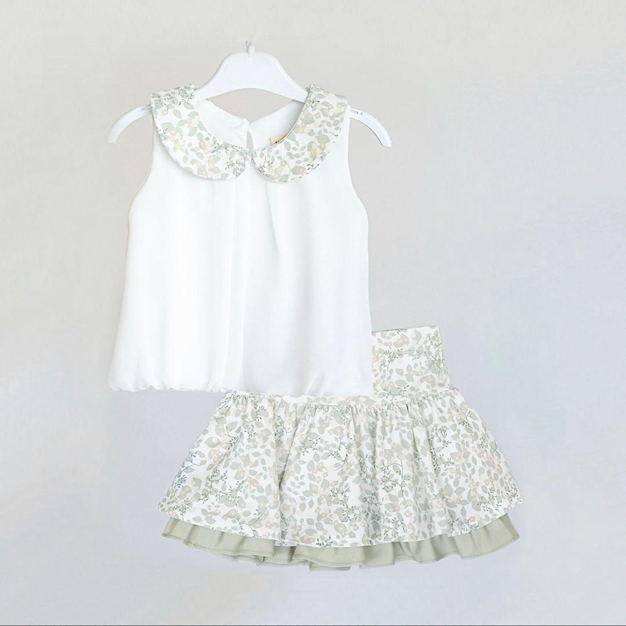 Lilax Floral Top & Skirt