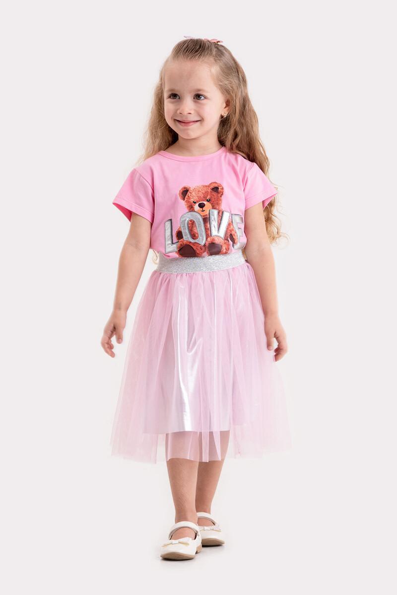 Pink Love Myself 2 Piece T-shirt and Skirt Set