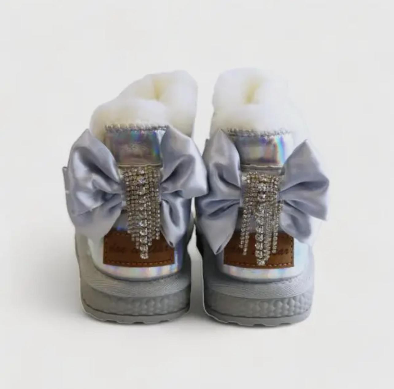 Silver Bow Boots